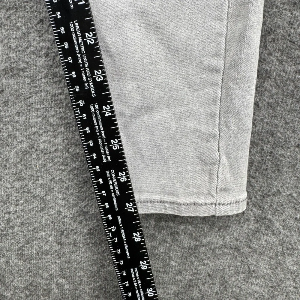 Old Navy Rockstar Mid Rise Skinny Jeans Light Gray Denim Women Size 6  Casual